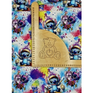 Singiel Jersey cyfrowy z elastanem - STITCH MALARZ