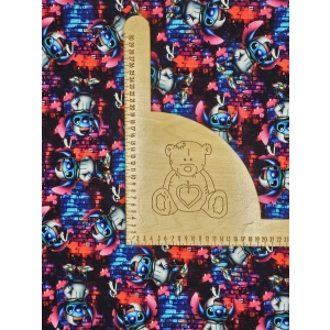 Dresowka pętelka nadruk cyfrowy - STITCH HIP-HOP