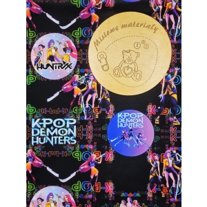 Singiel Jersey cyfrowy z elastanem - KPOP DEMON HUNTERS KULA