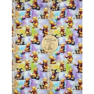 Dresowka pętelka nadruk cyfrowy - KUBUŚ PUCHATEK PRZYGODA