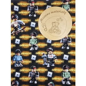 Dresowka pętelka nadruk cyfrowy - ROBLOX ŻÓŁTY