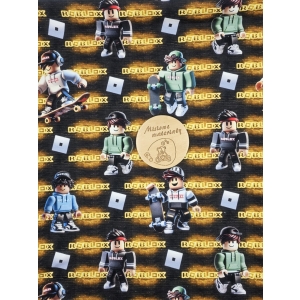 Dresowka pętelka nadruk cyfrowy - ROBLOX ŻÓŁTY