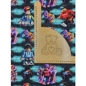 Singiel Jersey nadruk cyfrowy z elastanem - ROBLOX MIĘTOWY