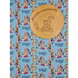 Dresowka pętelka nadruk cyfrowy - BLUEY URODZINY