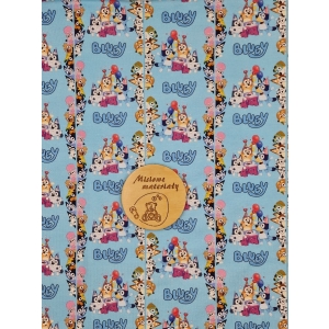 Dresowka pętelka nadruk cyfrowy - BLUEY URODZINY