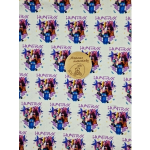 Dresówka pętelka nadruk cyfrowy - KPOP DEMON HUNTERS NA BIAŁYM