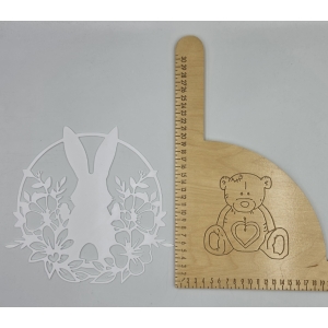 KRÓLIK Z KWIATAMI - BIAŁY( WARSZTATY)