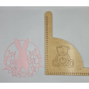 KRÓLIK Z KWIATAMI - PUDROWY RÓŻ ( WARSZTATY)