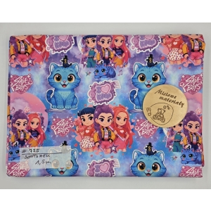 #725 Softshell drukowany - KPOP DEMON HUNTERS MAŁE PASTELOWE  1,5M