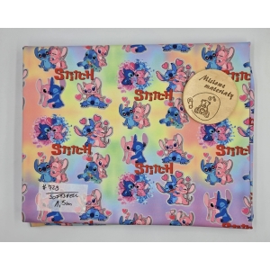 #729 Softshell drukowany - STITCH ZAKOCHANY 1,5M