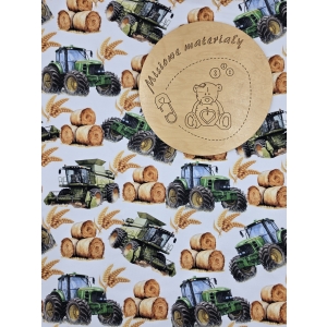 Singiel Jersey cyfrowy z elastanem - TRAKTORY, KOMBAJNY I SŁOMA