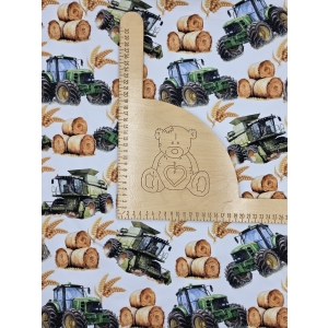 Singiel Jersey cyfrowy z elastanem - TRAKTORY, KOMBAJNY I SŁOMA
