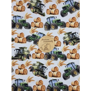 Singiel Jersey cyfrowy z elastanem - TRAKTORY, KOMBAJNY I SŁOMA