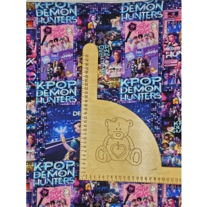 Singiel Jersey cyfrowy z elastanem - KPOP DEMON HUNTERS DISCO