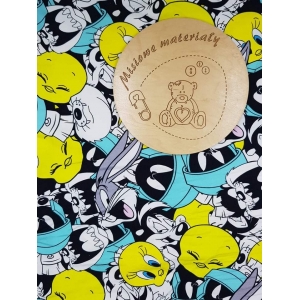 Dresowka petelka nadruk cyfrowy - TWEETY I KROLIK BUGGS