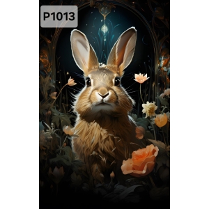 Panel poliester wodoodporny oxford na TORBĘ - KROLIK P1013  NA ZAMÓWIENIE