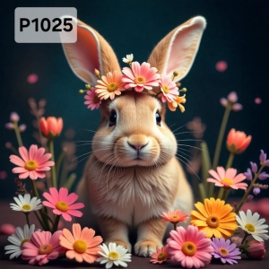 Panel poliester wodoodporny oxford na TORBĘ - KROLIK P1025  NA ZAMÓWIENIE