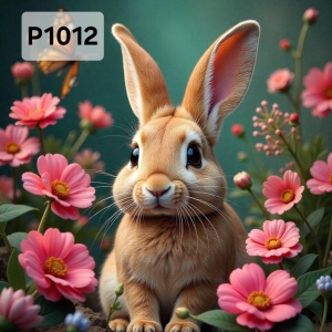 Panel poliester wodoodporny oxford na TORBĘ - KROLIK P1012  NA ZAMÓWIENIE