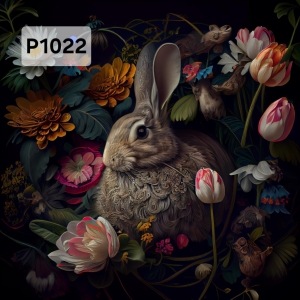 Panel poliester wodoodporny oxford na TORBĘ - KROLIK P1022  NA ZAMÓWIENIE