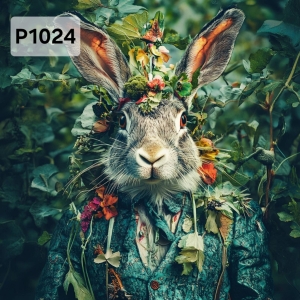 Panel poliester wodoodporny oxford na TORBĘ - KROLIK P1024  NA ZAMÓWIENIE