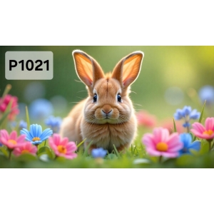 Panel poliester wodoodporny oxford na TORBĘ - KROLIK P1021  NA ZAMÓWIENIE