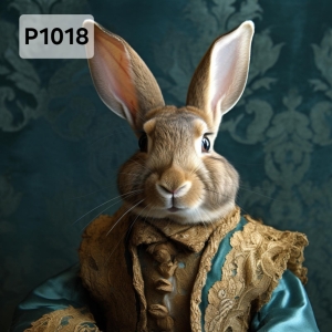 Panel poliester wodoodporny oxford na TORBĘ - KROLIK P1018  NA ZAMÓWIENIE