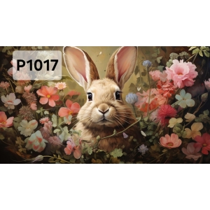 Panel poliester wodoodporny oxford na TORBĘ - KROLIK P1017  NA ZAMÓWIENIE