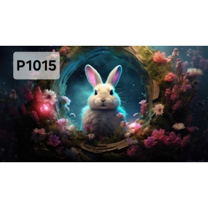 Panel poliester wodoodporny oxford na TORBĘ - KROLIK P1015  NA ZAMÓWIENIE