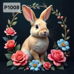 Panel poliester wodoodporny oxford na TORBĘ - KROLIK P1008   NA ZAMÓWIENIE