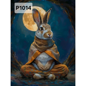 Panel poliester wodoodporny oxford na TORBĘ - KROLIK P1014  NA ZAMÓWIENIE