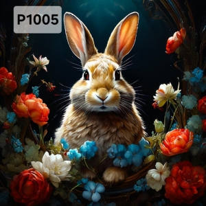 Panel poliester wodoodporny oxford na TORBĘ - KROLIK P1005   NA ZAMÓWIENIE