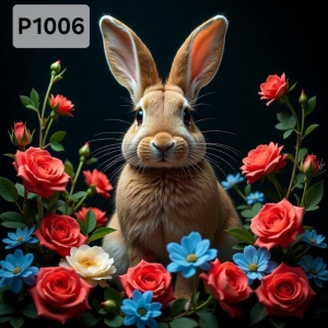 Panel poliester wodoodporny oxford na TORBĘ - KROLIK P1006   NA ZAMÓWIENIE