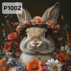 Panel poliester wodoodporny oxford na TORBĘ - KROLIK P1002    NA ZAMÓWIENIE