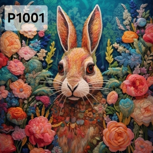 Panel poliester wodoodporny oxford na TORBĘ - KROLIK P1001   NA ZAMÓWIENIE