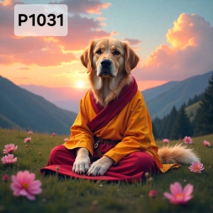 Panel poliester wodoodporny oxford na TORBĘ - PIES P1031  NA ZAMÓWIENIE