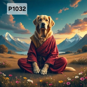 Panel poliester wodoodporny oxford na TORBĘ - PIES P1032  NA ZAMÓWIENIE