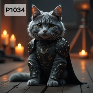 Panel poliester wodoodporny oxford na TORBĘ - KOT P1034  NA ZAMÓWIENIE