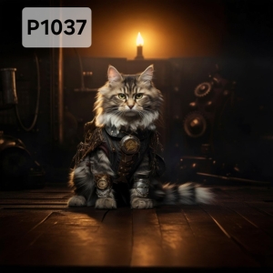 Panel poliester wodoodporny oxford na TORBĘ - KOT P1037  NA ZAMÓWIENIE