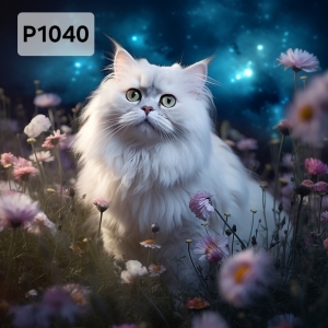 Panel poliester wodoodporny oxford na TORBĘ - KOT P1040  NA ZAMÓWIENIE