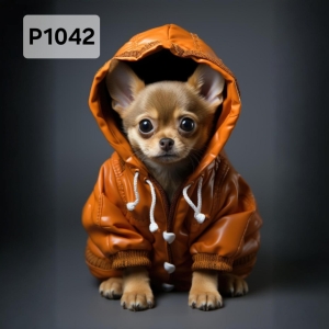 Panel poliester wodoodporny oxford na TORBĘ - PIES P1042  NA ZAMÓWIENIE