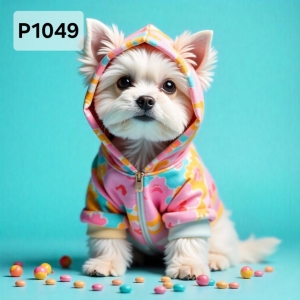 Panel poliester wodoodporny oxford na TORBĘ - PIES P1049  NA ZAMÓWIENIE