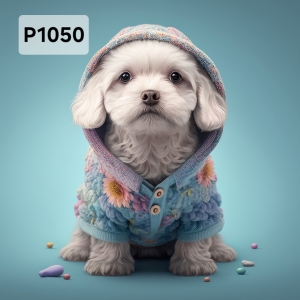 Panel poliester wodoodporny oxford na TORBĘ - PIES P1050  NA ZAMÓWIENIE