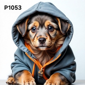 Panel poliester wodoodporny oxford na TORBĘ - PIES P1053  NA ZAMÓWIENIE