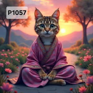 Panel poliester wodoodporny oxford na TORBĘ - KOT P1057  NA ZAMÓWIENIE