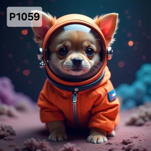 Panel poliester wodoodporny oxford na TORBĘ - PIES P1059  NA ZAMÓWIENIE