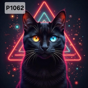 Panel poliester wodoodporny oxford na TORBĘ - KOT P1062  NA ZAMÓWIENIE