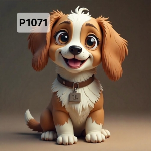 Panel poliester wodoodporny oxford na TORBĘ - PIES  P1071  NA ZAMÓWIENIE