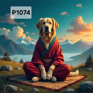 Panel poliester wodoodporny oxford na TORBĘ - PIES  P1074  NA ZAMÓWIENIE