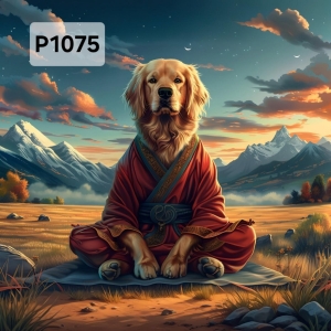 Panel poliester wodoodporny oxford na TORBĘ - PIES  P1075  NA ZAMÓWIENIE