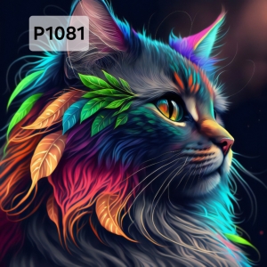 Panel poliester wodoodporny oxford na TORBĘ - KOT  P1081  NA ZAMÓWIENIE